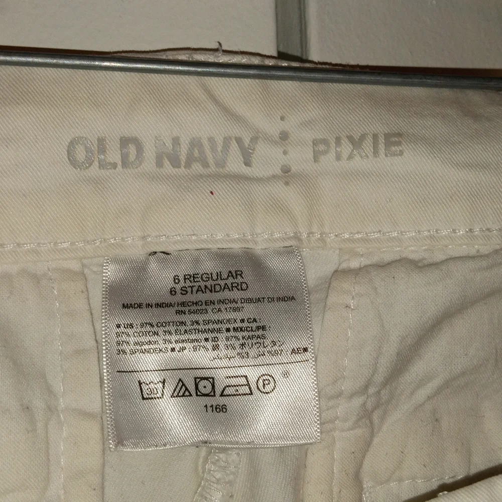 Women's  White Pixie Shorts - Picture 3 of 5